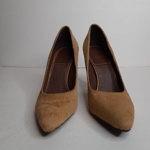 Bacio 61 Carino Tan Calf Hair Heels Pumps 10M